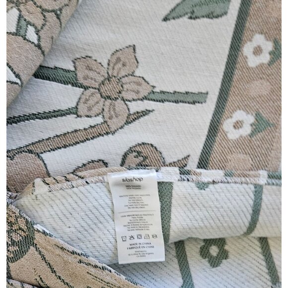 Slashop Chyrusanthemum 71" x 165" Pet Friendly Sofa Cover Floral Harmony - Picture 8 of 10